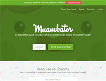 Tablet Screenshot of muambator.com.br